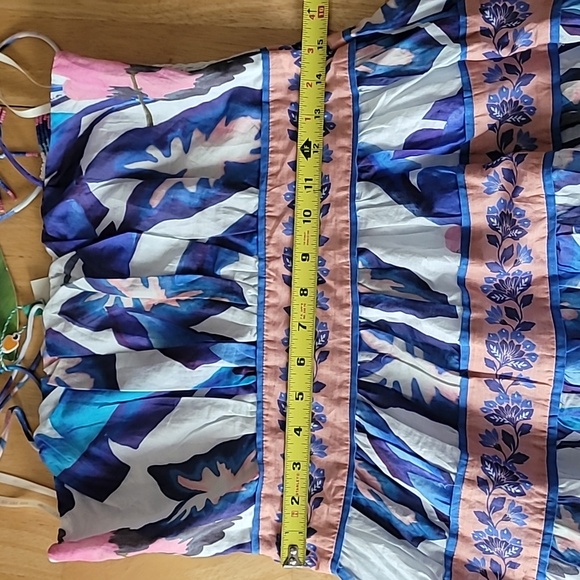 Farm Rio Foliage Printed Tiered Cotton Midi Dress - Picture 10 of 15